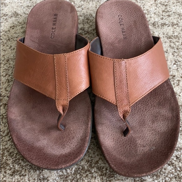 Mens Cole Haan Leather Sandals 1 